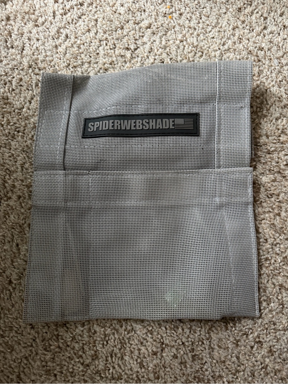 Gray Mesh Storage Pouch - Picture 1 of 3